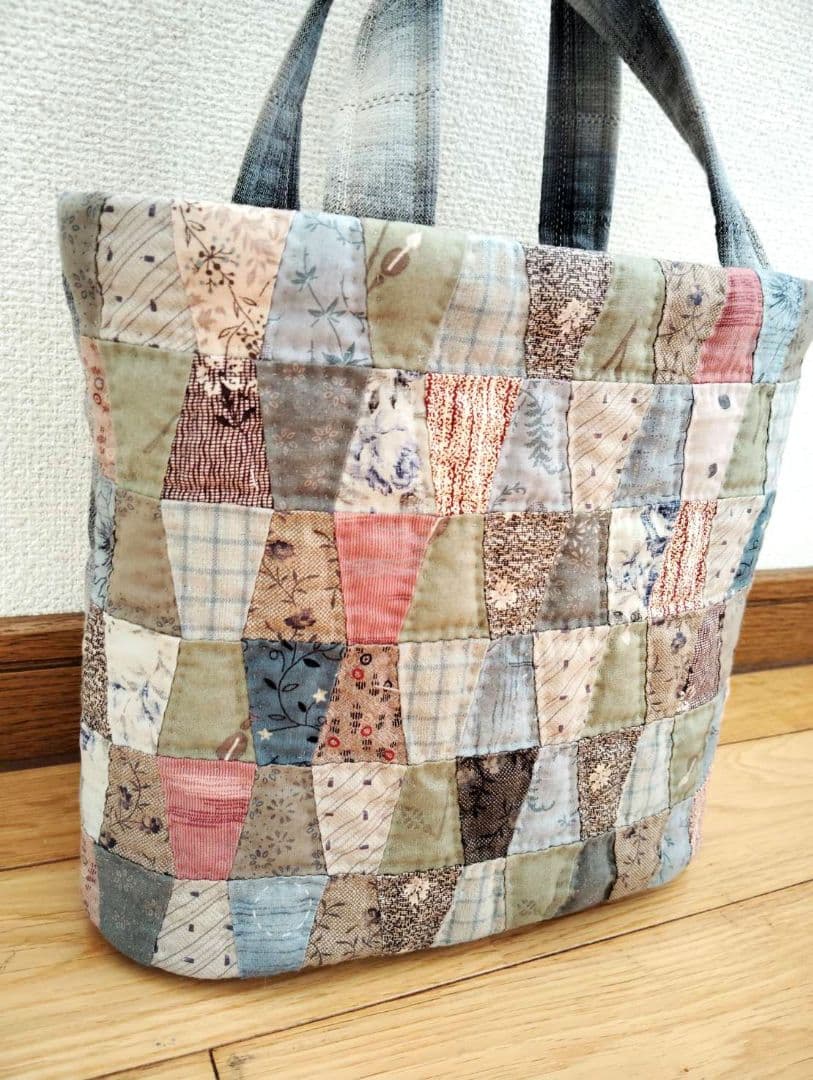 「タンブラーのトートバッグ。」 パッチワーク ハンドメイド テシゴト雑貨