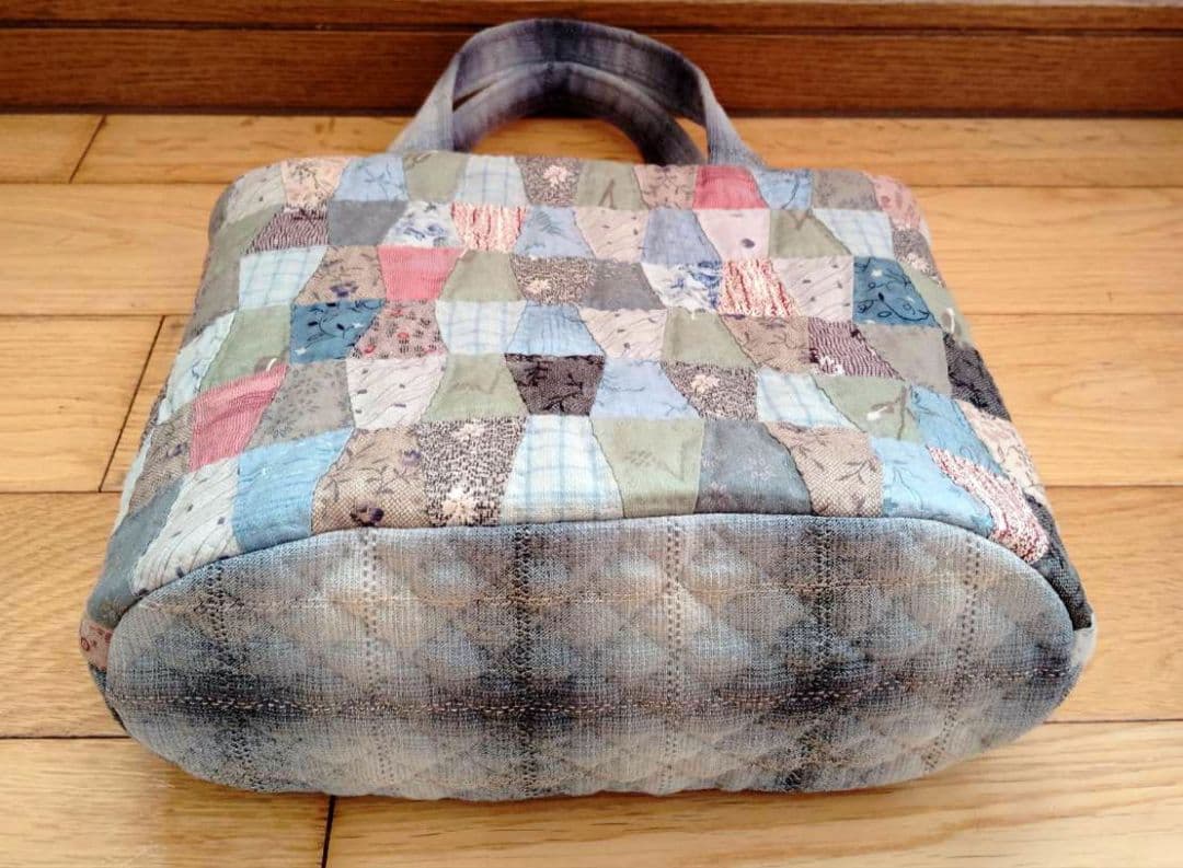 「タンブラーのトートバッグ。」 パッチワーク ハンドメイド テシゴト雑貨