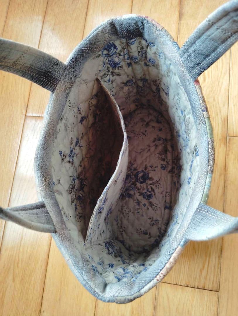 「タンブラーのトートバッグ。」 パッチワーク ハンドメイド テシゴト雑貨