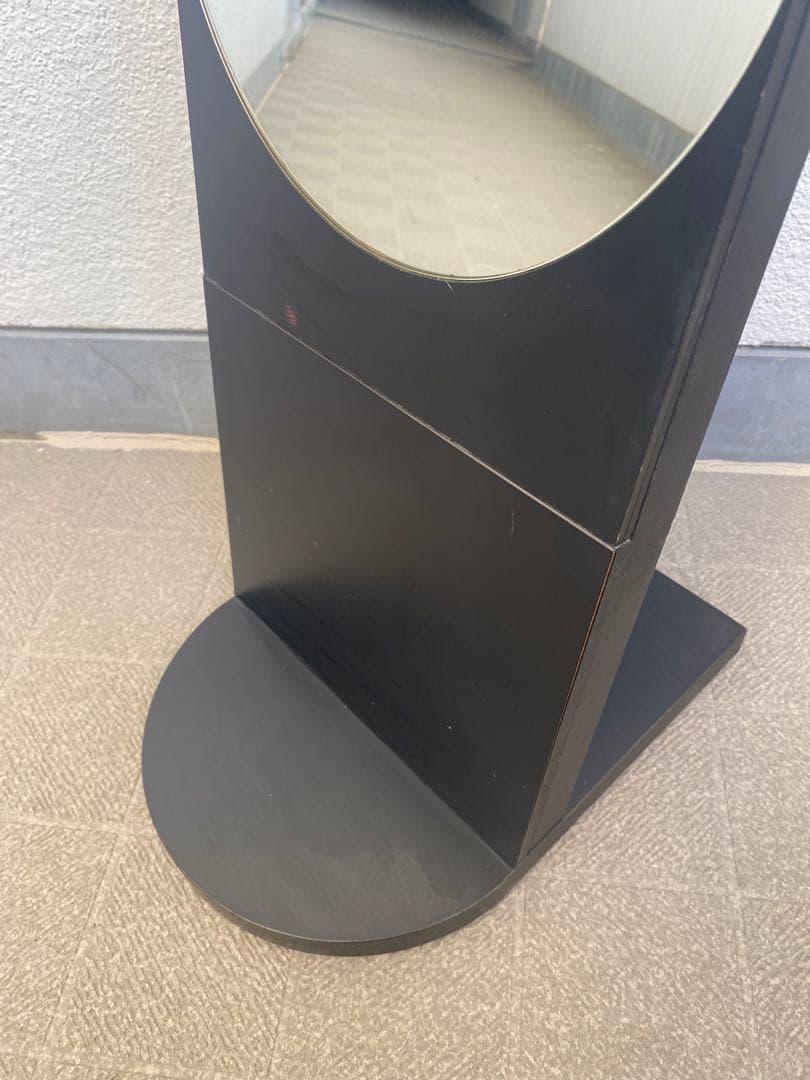 80's 資生堂 SHISEIDO 非売品 オーバルミラー スペースエイジ