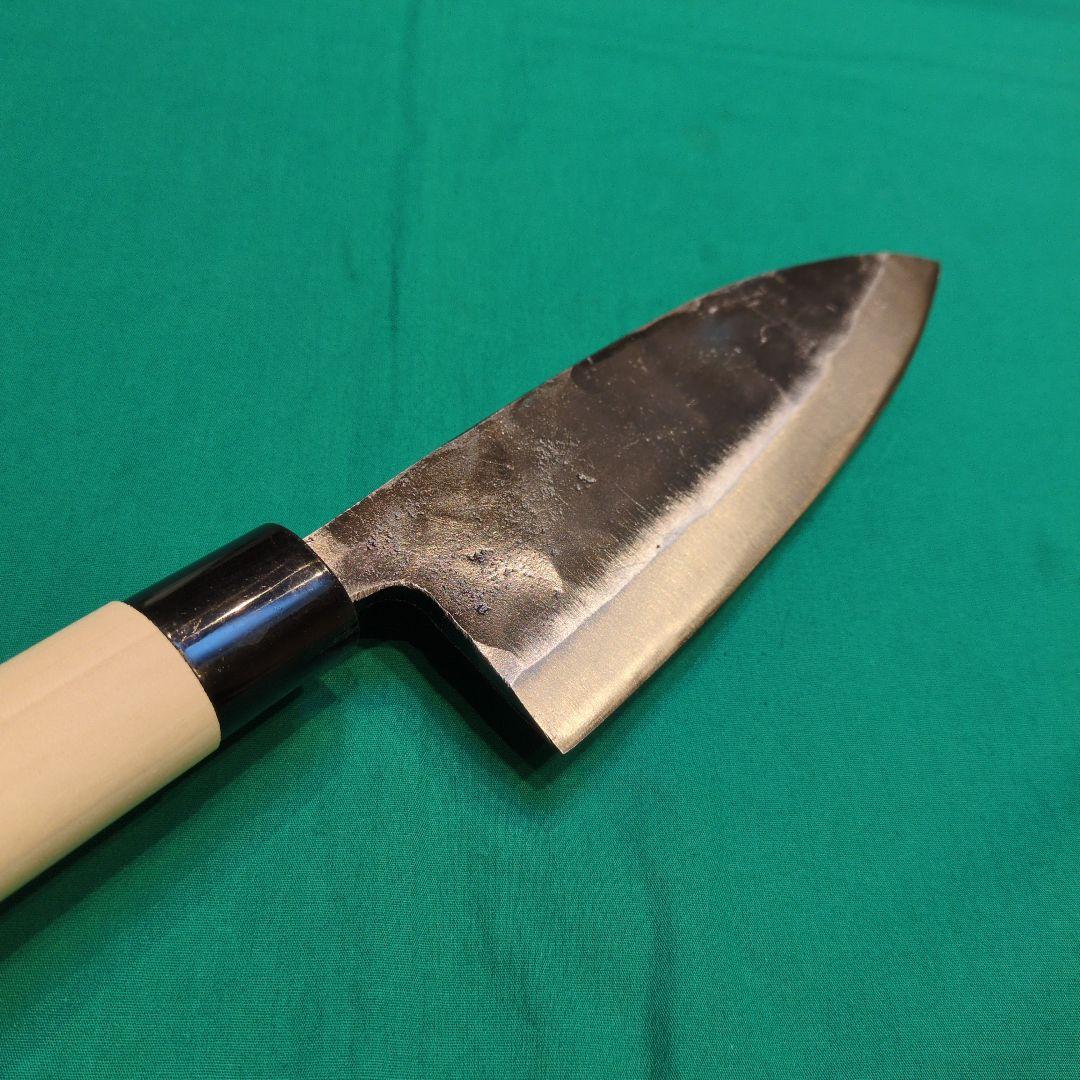 《安来白鋼》土佐黒打　出刃包丁　6寸　180㍉