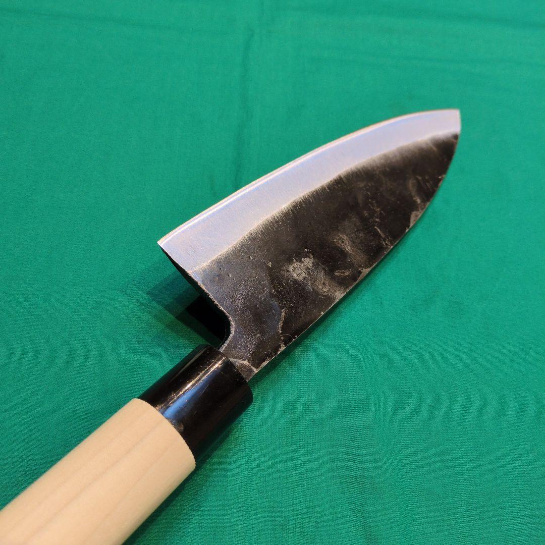 《安来白鋼》土佐黒打　出刃包丁　6寸　180㍉