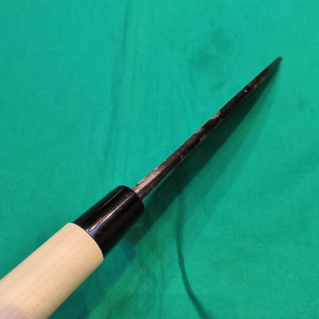 《安来白鋼》土佐黒打　出刃包丁　6寸　180㍉