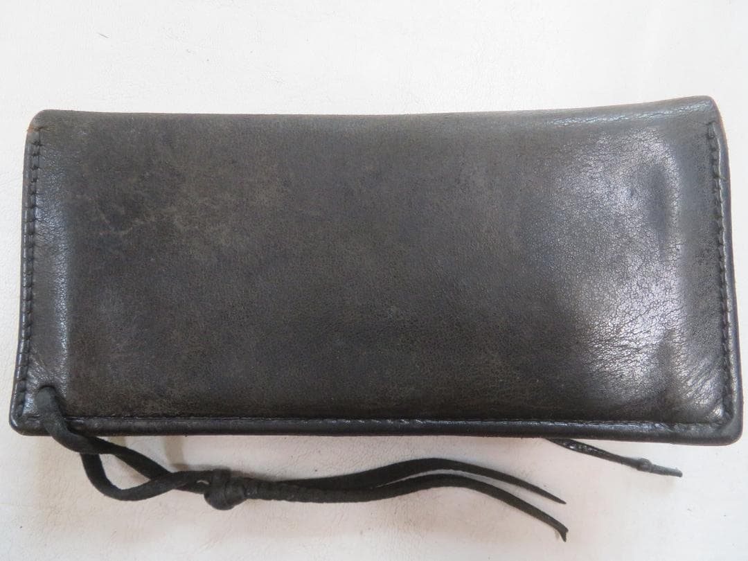 goro's ゴローズ フラワーコンチョ 二つ折り長財布黒 ロングウォレット