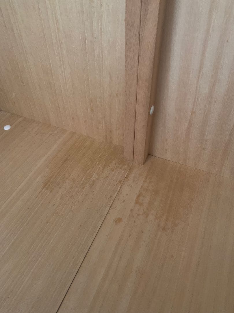 木製　洋服タンス　3枚扉　引出/鏡/ハンガーポール付