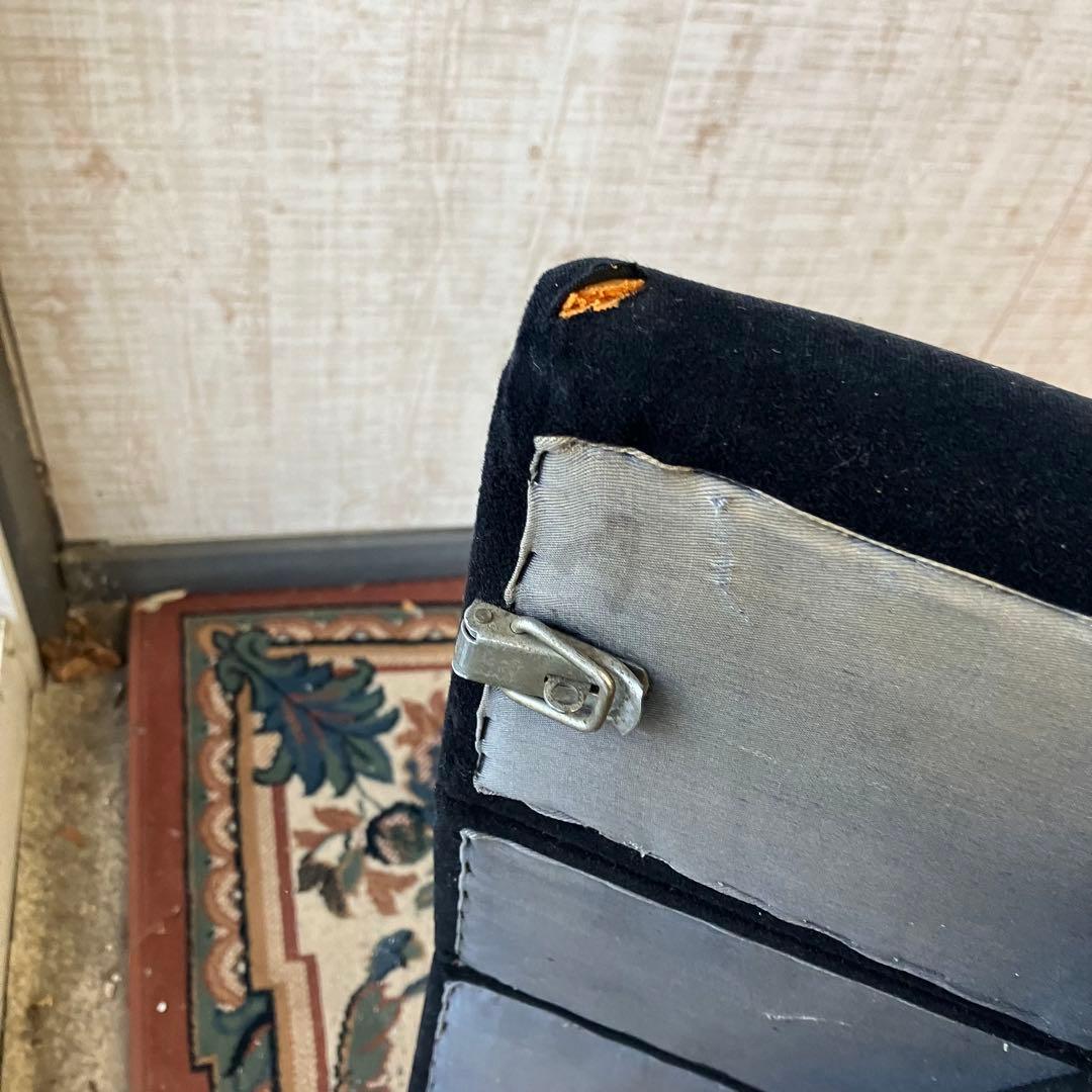 北欧レトロ ベロアソファ ロビーチェア 二人掛けソファー ビンテージ ブラック