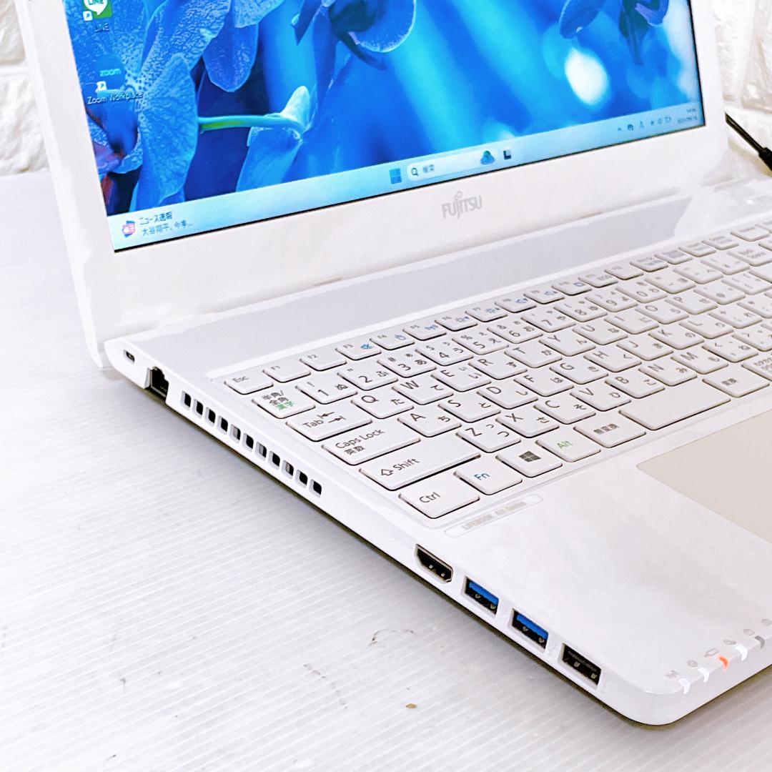 ノートパソコン Windows11 富士通 ノートPC YouTubeに最適