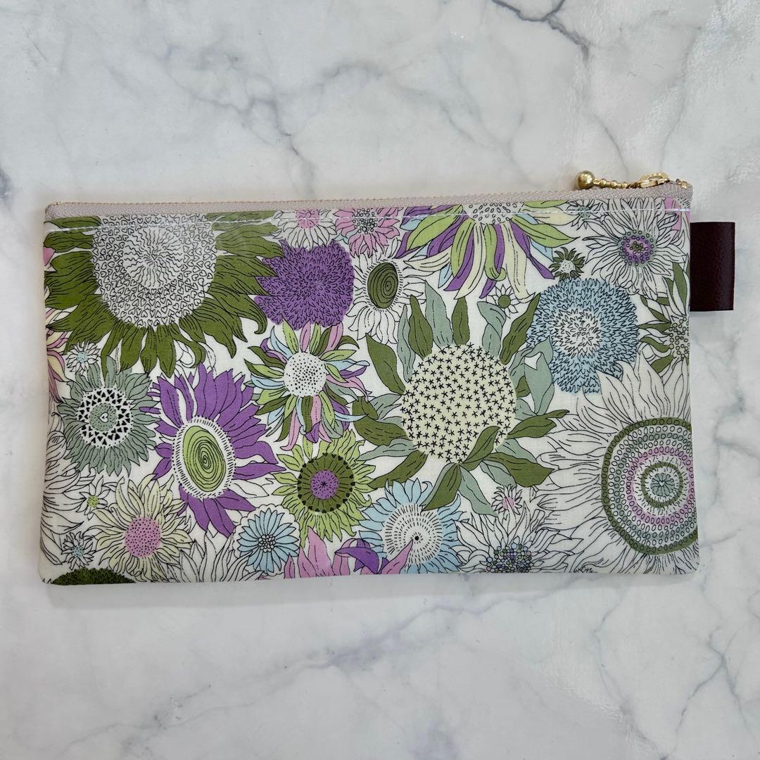 リバティ　スモールスザンナ ハンドメイド　マスクポーチ 通帳ケース　ペンケース