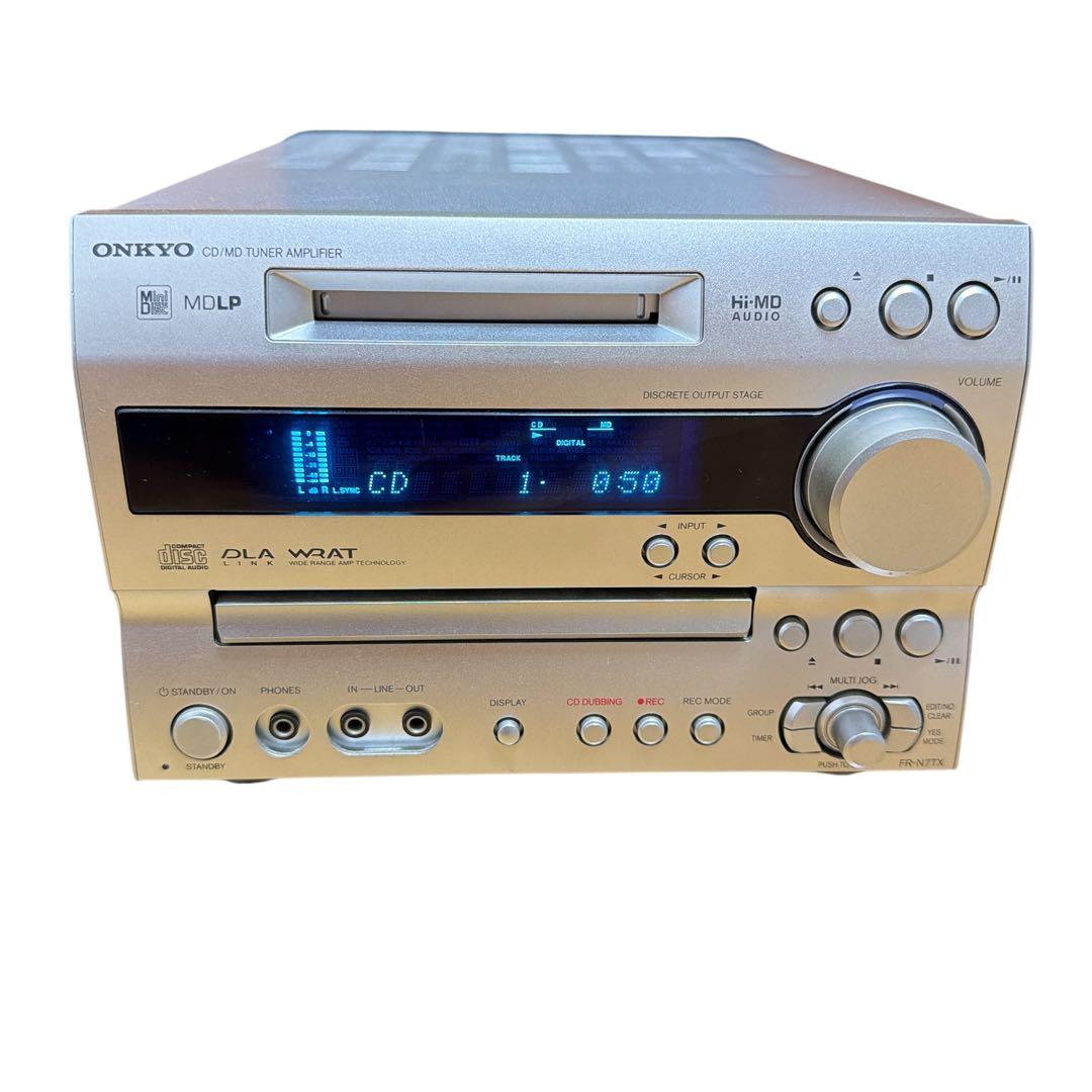 ONKYO FR-N7TX X-N7TX CD/MDコンポ スピーカー付 動作品