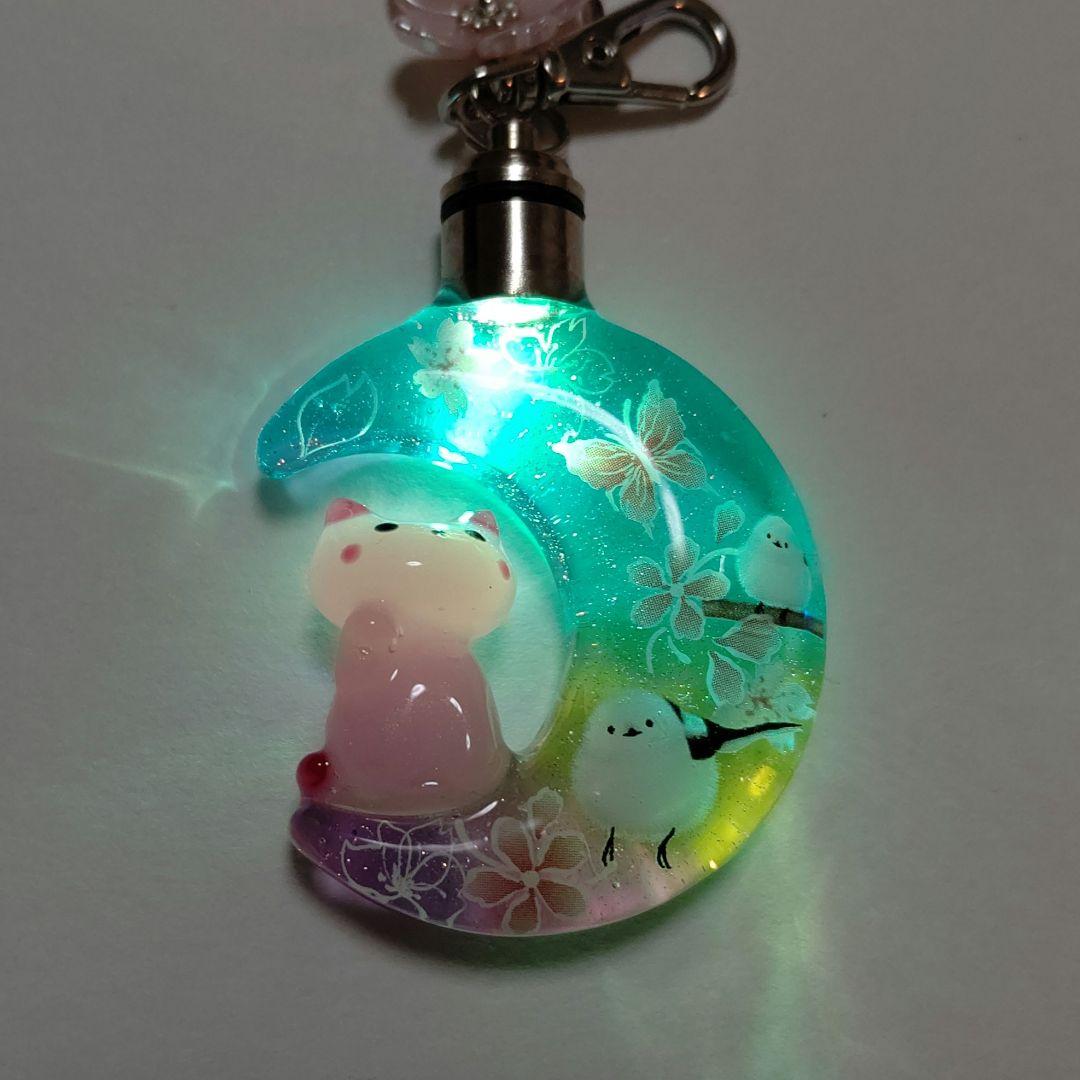 専用商品K-10087 ライトチャーム(招き猫 シマエナガ 桜 蝶々)