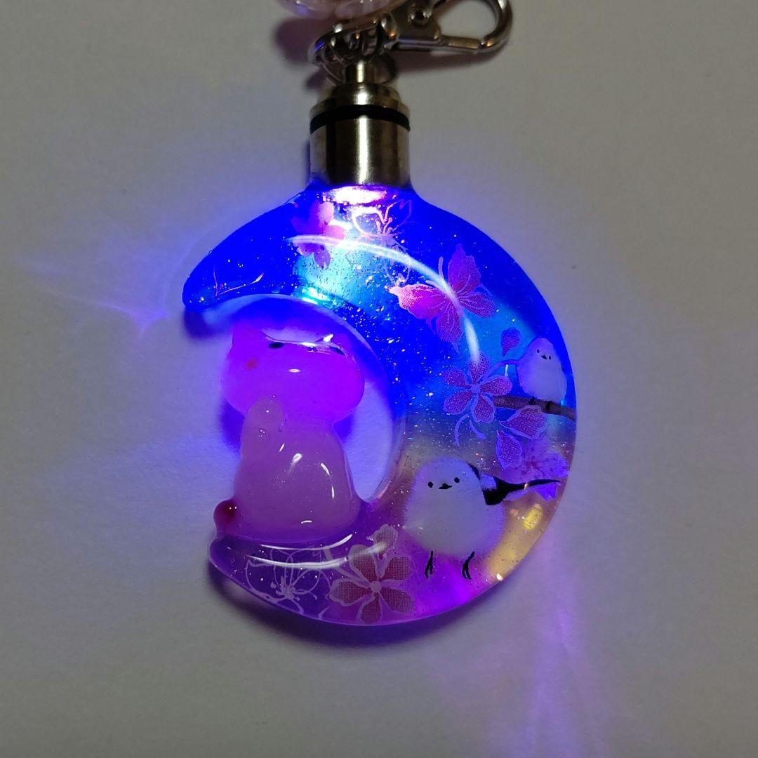 専用商品K-10087 ライトチャーム(招き猫 シマエナガ 桜 蝶々)