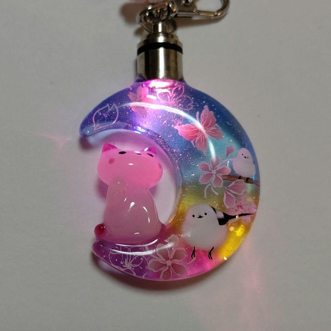 専用商品K-10087 ライトチャーム(招き猫 シマエナガ 桜 蝶々)