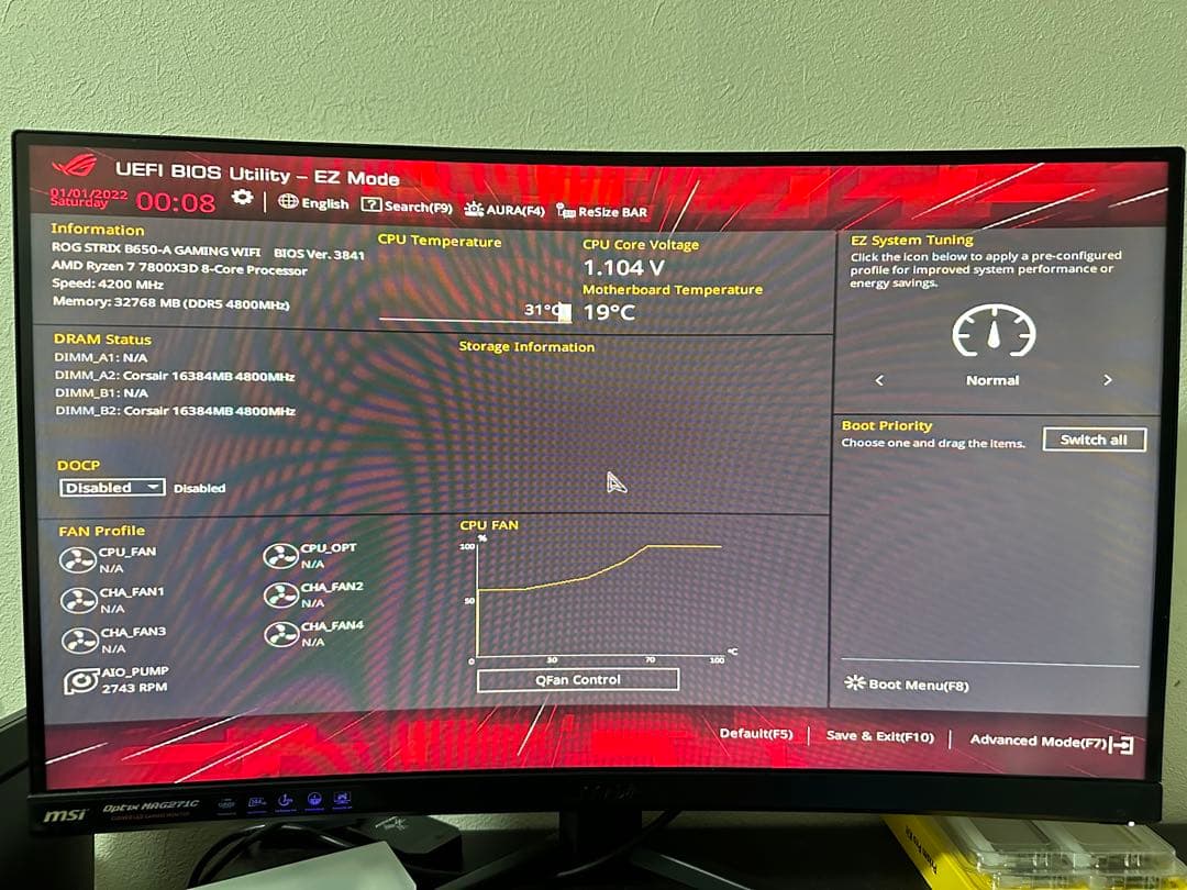 ROG STRIX B650A GAMING Wi-Fi マザーボード