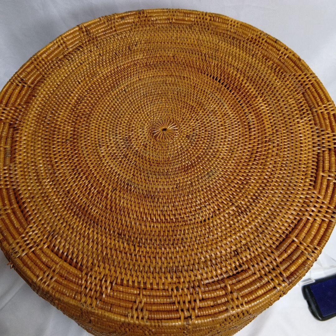 アタ　大型　バスケットアジア雑貨　かご　バリ島　高さ約47センチ