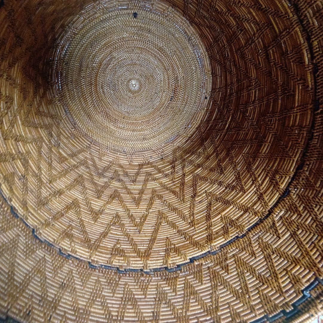 アタ　大型　バスケットアジア雑貨　かご　バリ島　高さ約47センチ