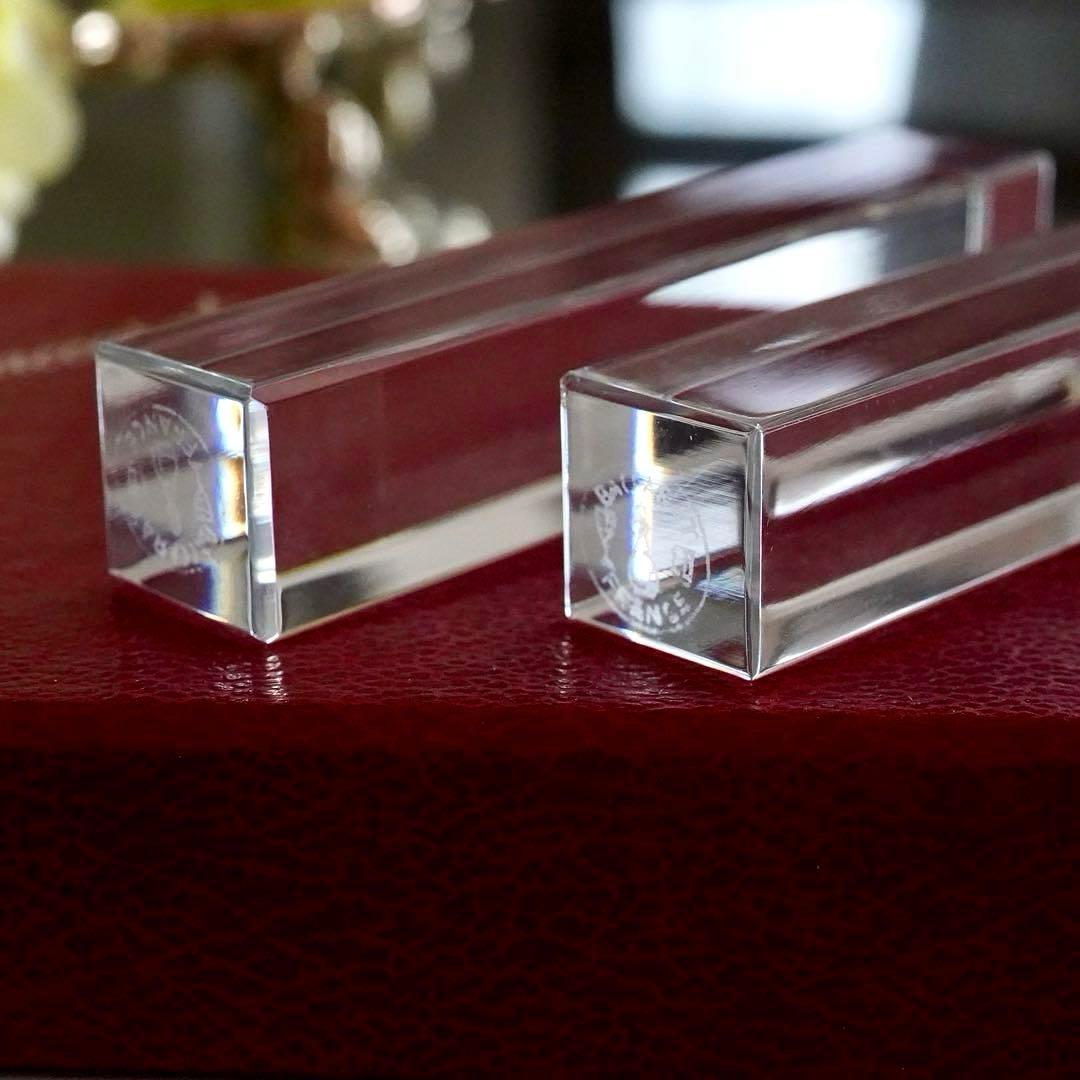 美品★オールドバカラBACCARATカトラリーレスト★箸置き 12本★クリスタル