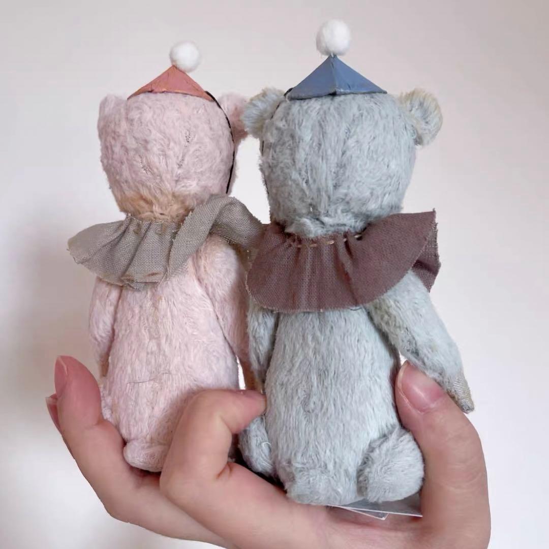パステルカラーテディベア 海外作家様 ハンドメイド ぬいぐるみ くま