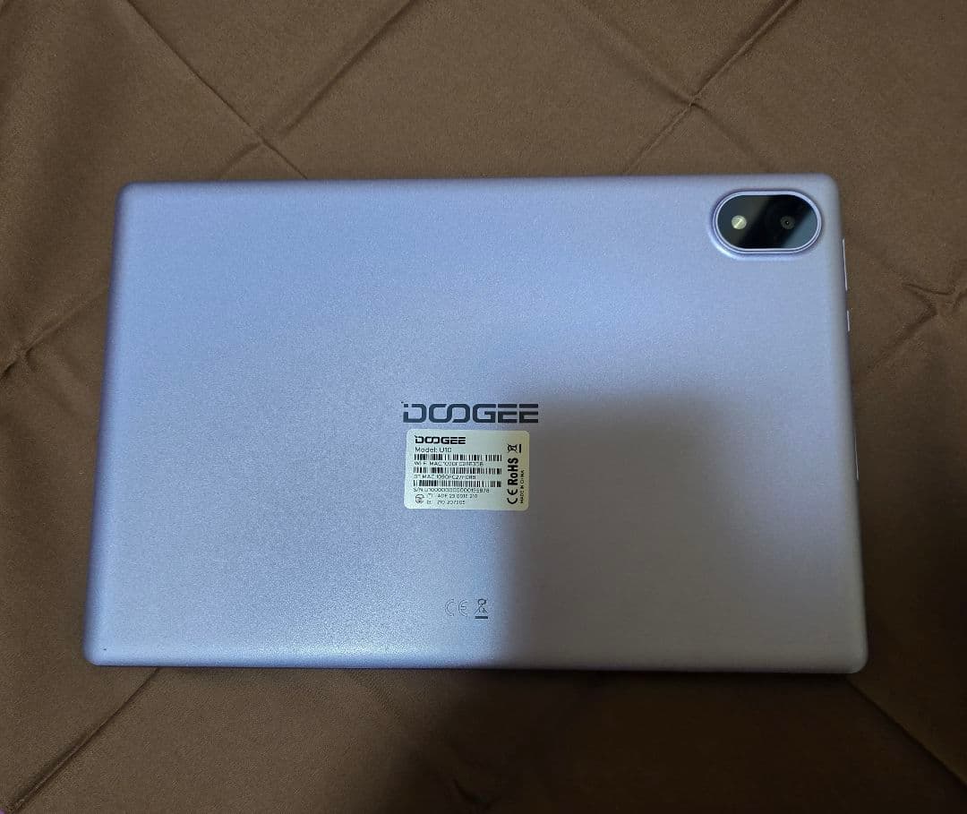 DOOGEE 128GB タブレット 10インチ パープル
