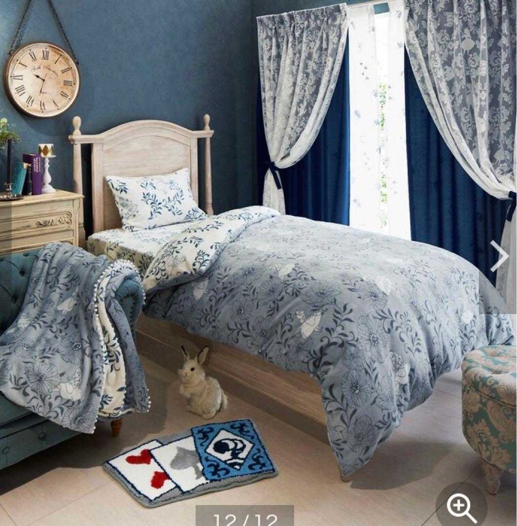 ふしぎの国のアリス①レースを重ねた２重カーテン②UVカット遮像遮熱レースカーテン