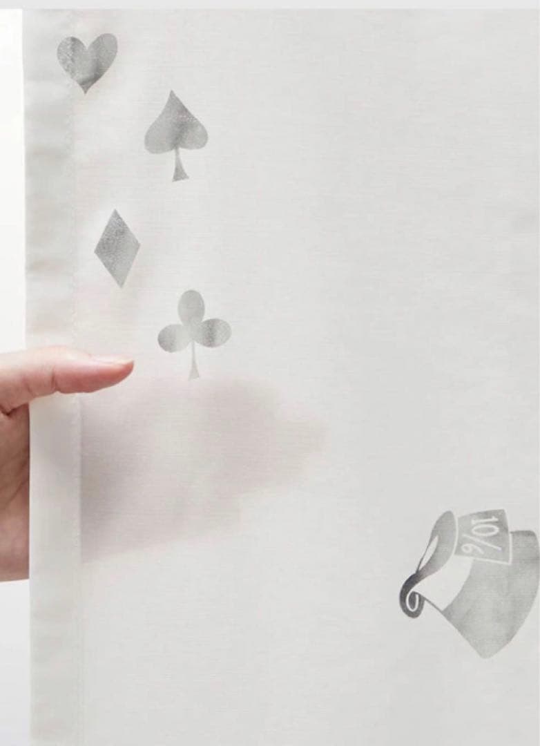 ふしぎの国のアリス①レースを重ねた２重カーテン②UVカット遮像遮熱レースカーテン