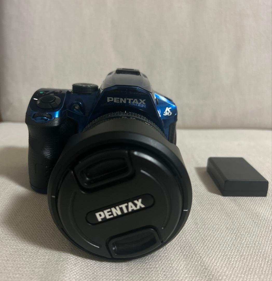 値下げ　ジャンク品　PENTAX k-30 クリスタルブルー　動作未確認