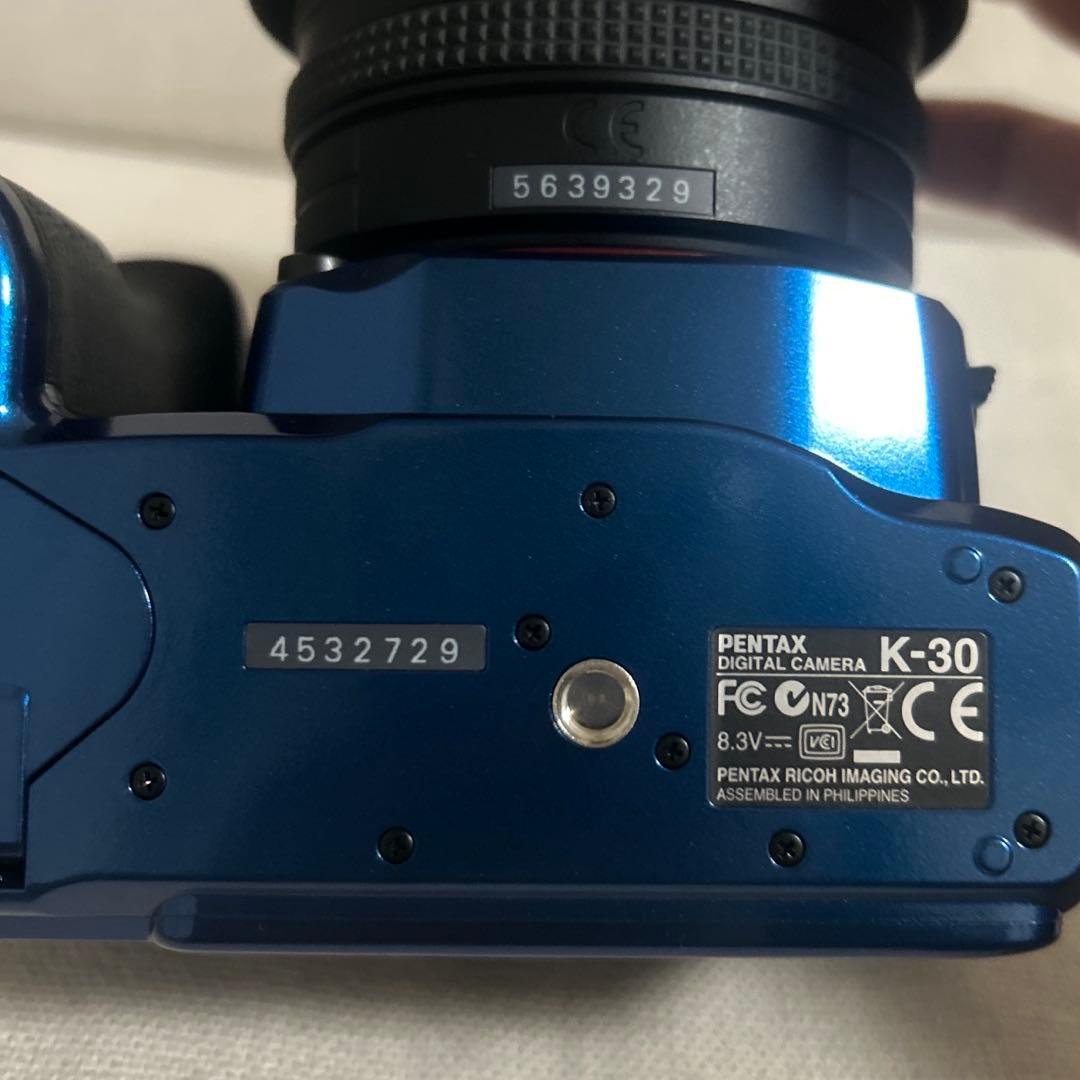 値下げ　ジャンク品　PENTAX k-30 クリスタルブルー　動作未確認