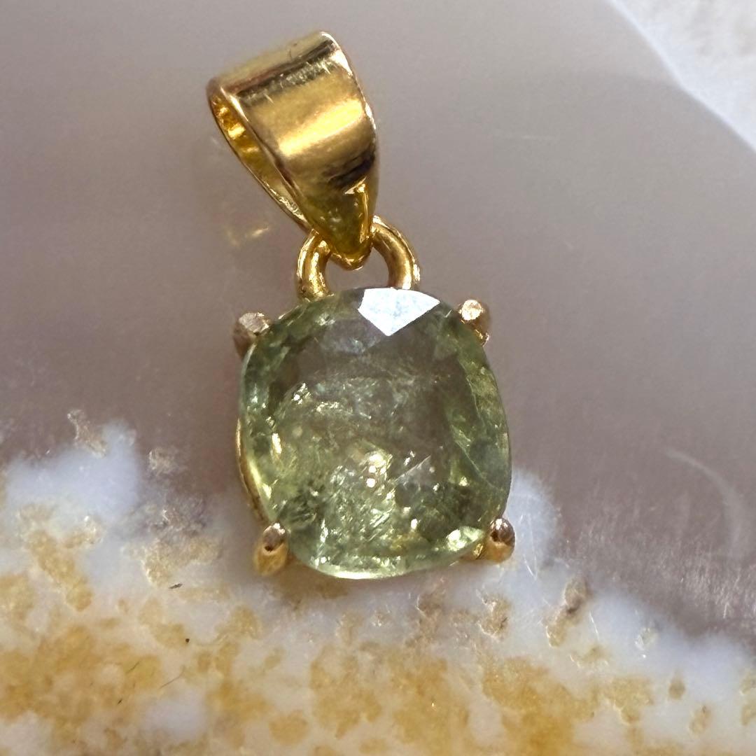 silver 925 18kgp サファイアリングorネックレストップ