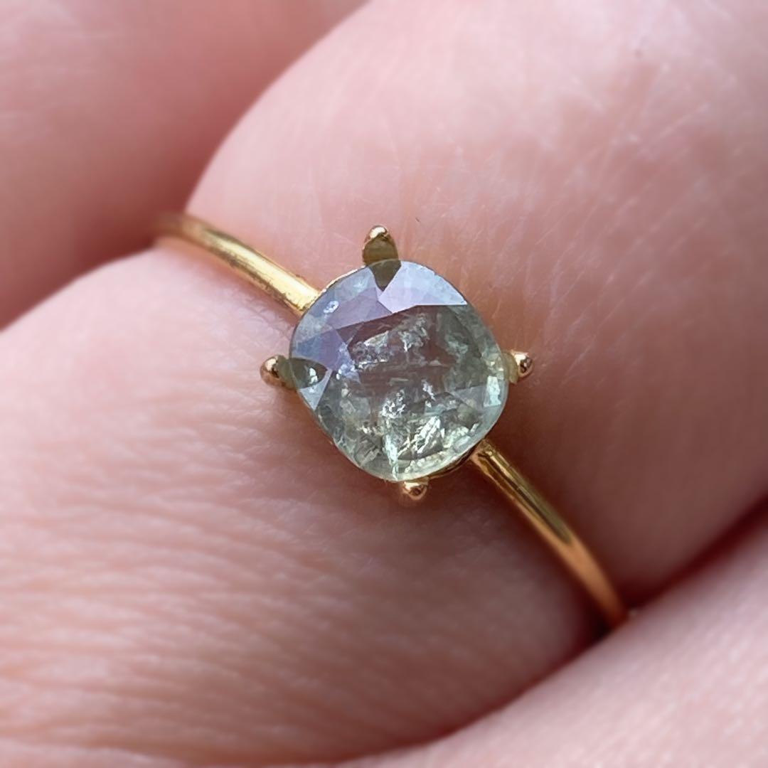 silver 925 18kgp サファイアリングorネックレストップ