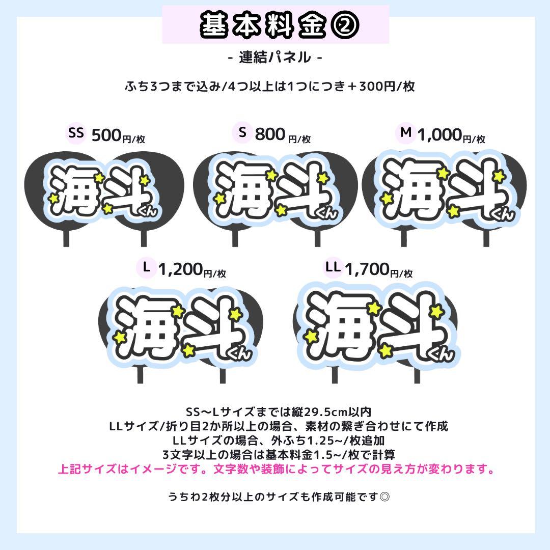 【4/10 1翔】プロフあり様 うちわ文字オーダー うちわ屋さん 文字パネル