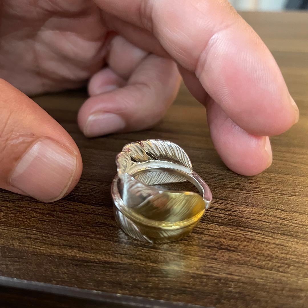 即完 先金 フェザー リング 指輪 アクセサリー ハンドメイド ノーブランド