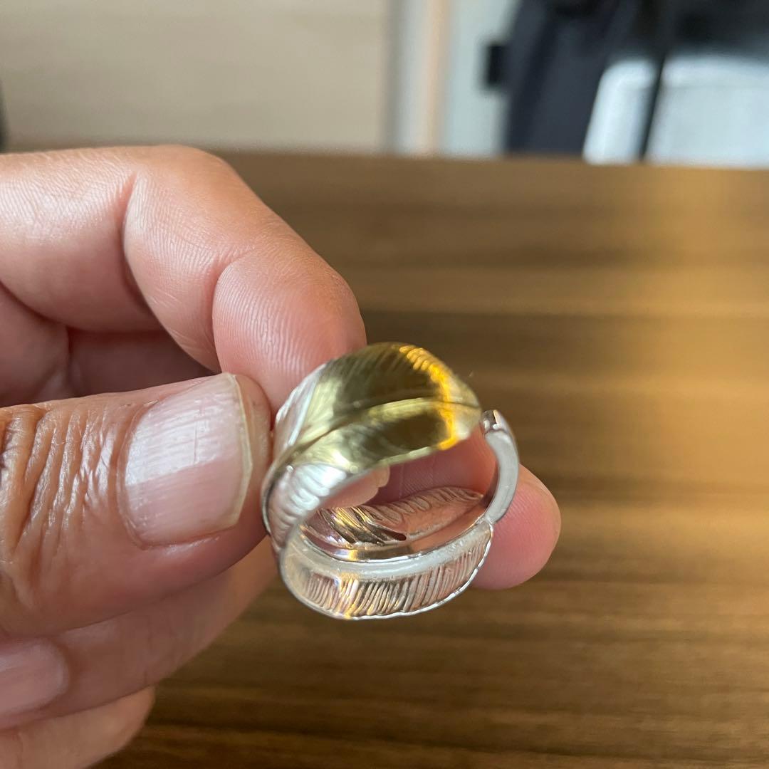 即完 先金 フェザー リング 指輪 アクセサリー ハンドメイド ノーブランド