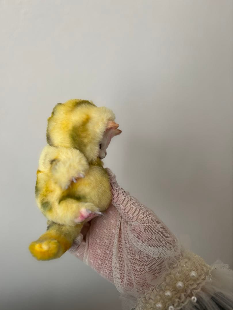 アートドール　No.065 黄こねこ幻獣　羊毛フェルト