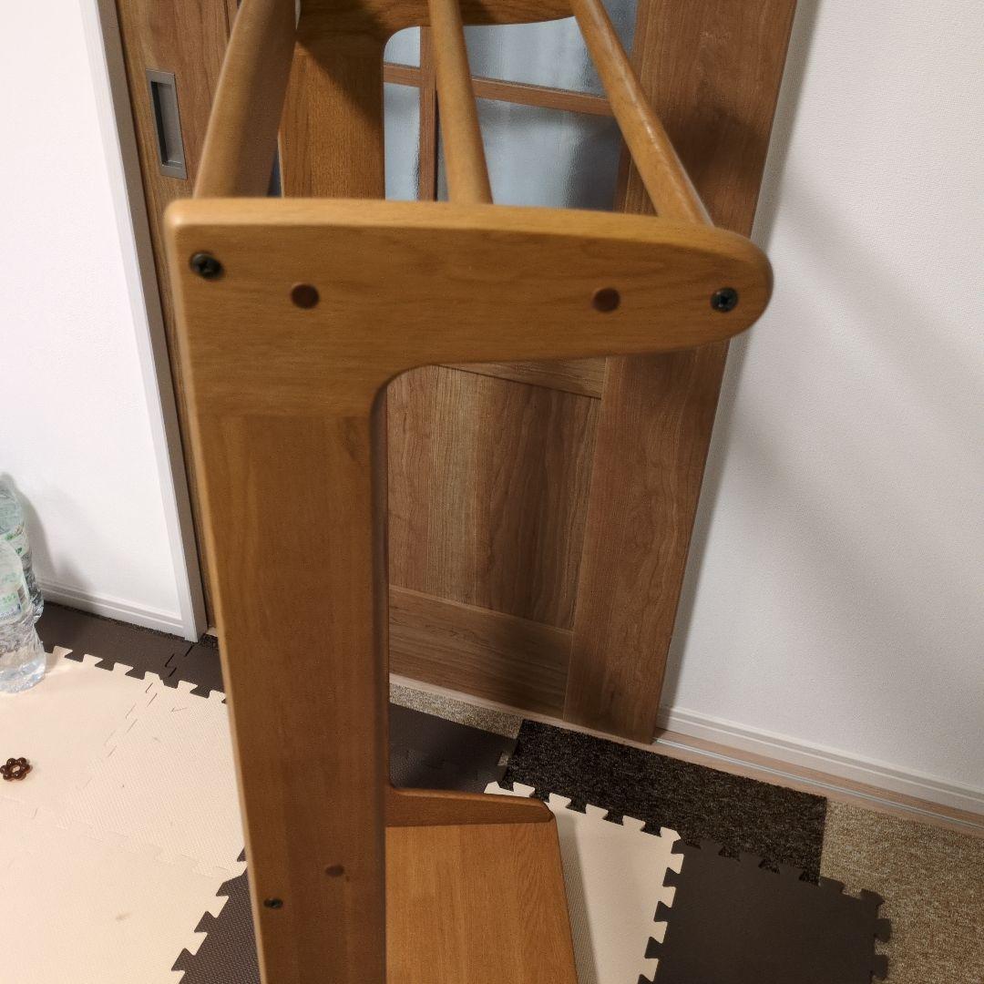 引き取り希望【カリモク】キッズ　木製ハンガーラック　キャスター付