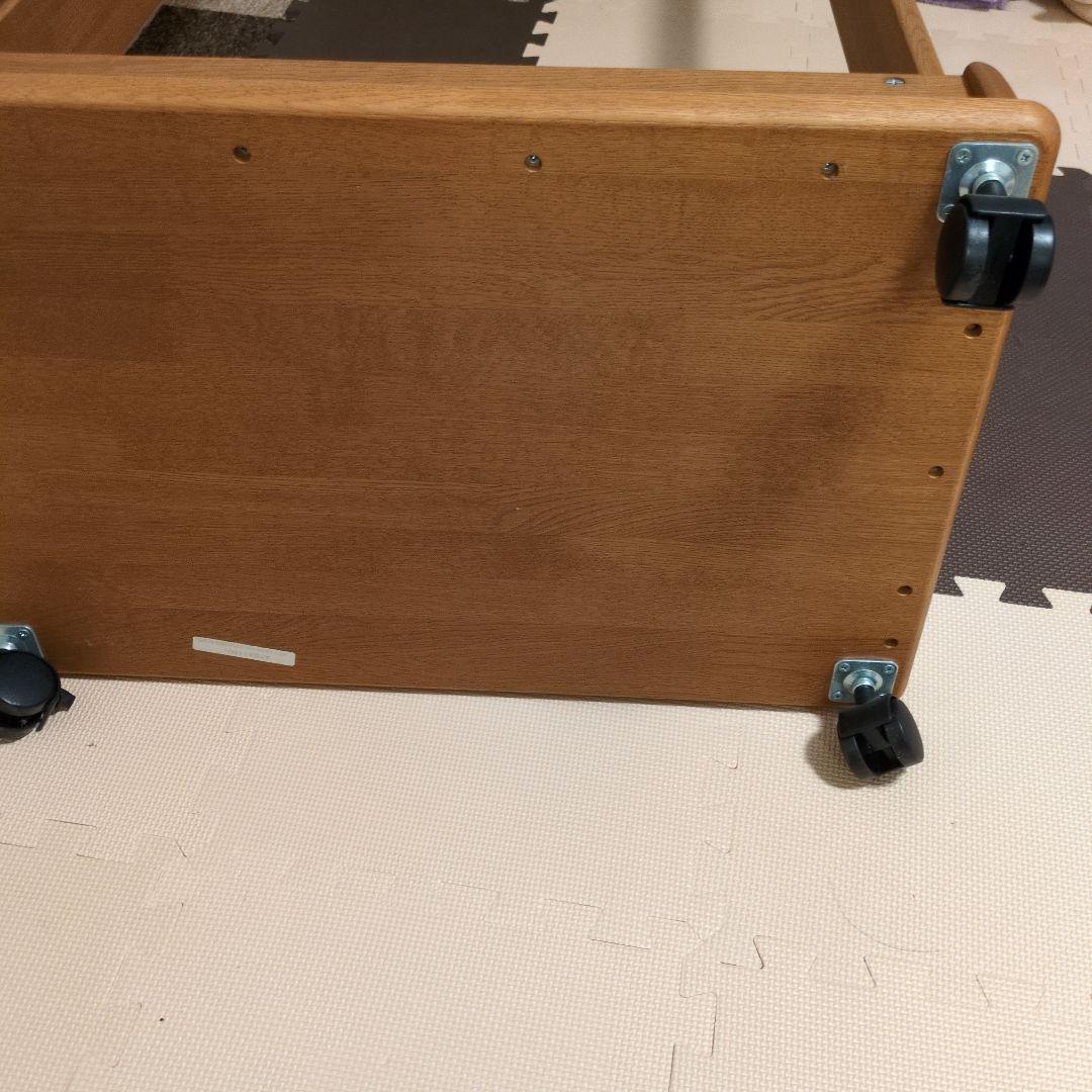 引き取り希望【カリモク】キッズ　木製ハンガーラック　キャスター付