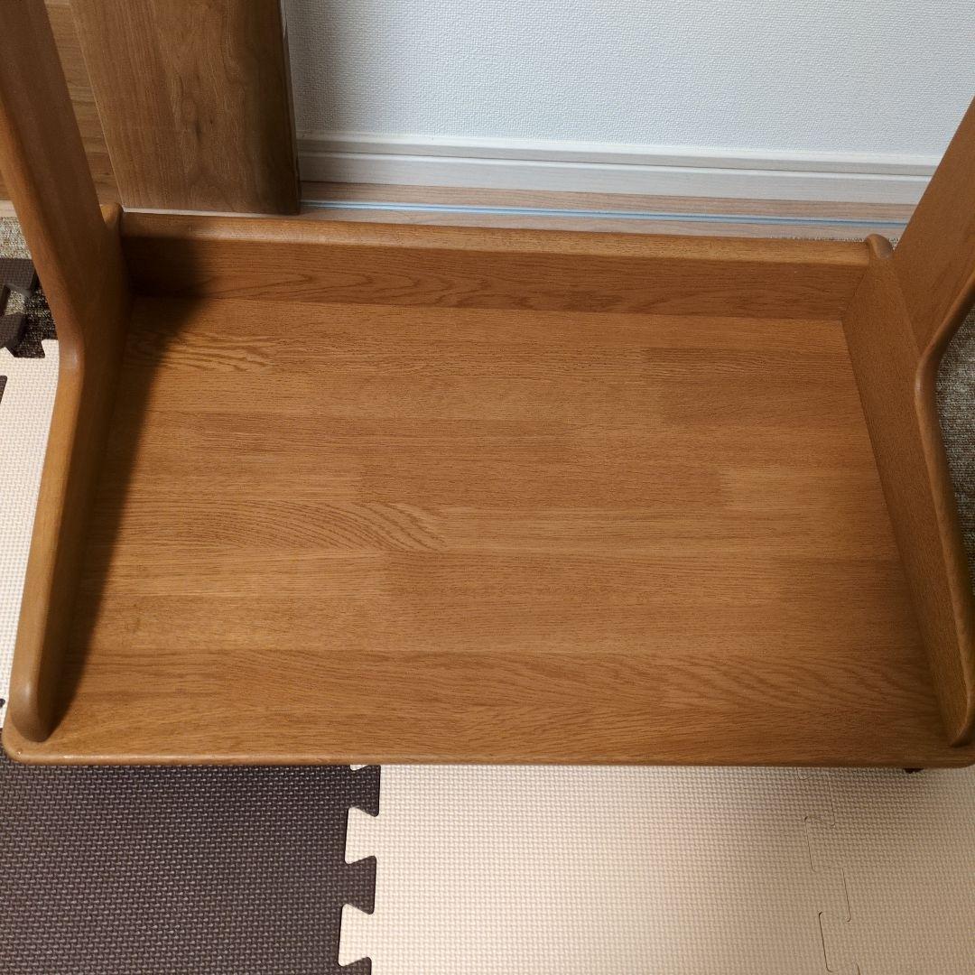 引き取り希望【カリモク】キッズ　木製ハンガーラック　キャスター付