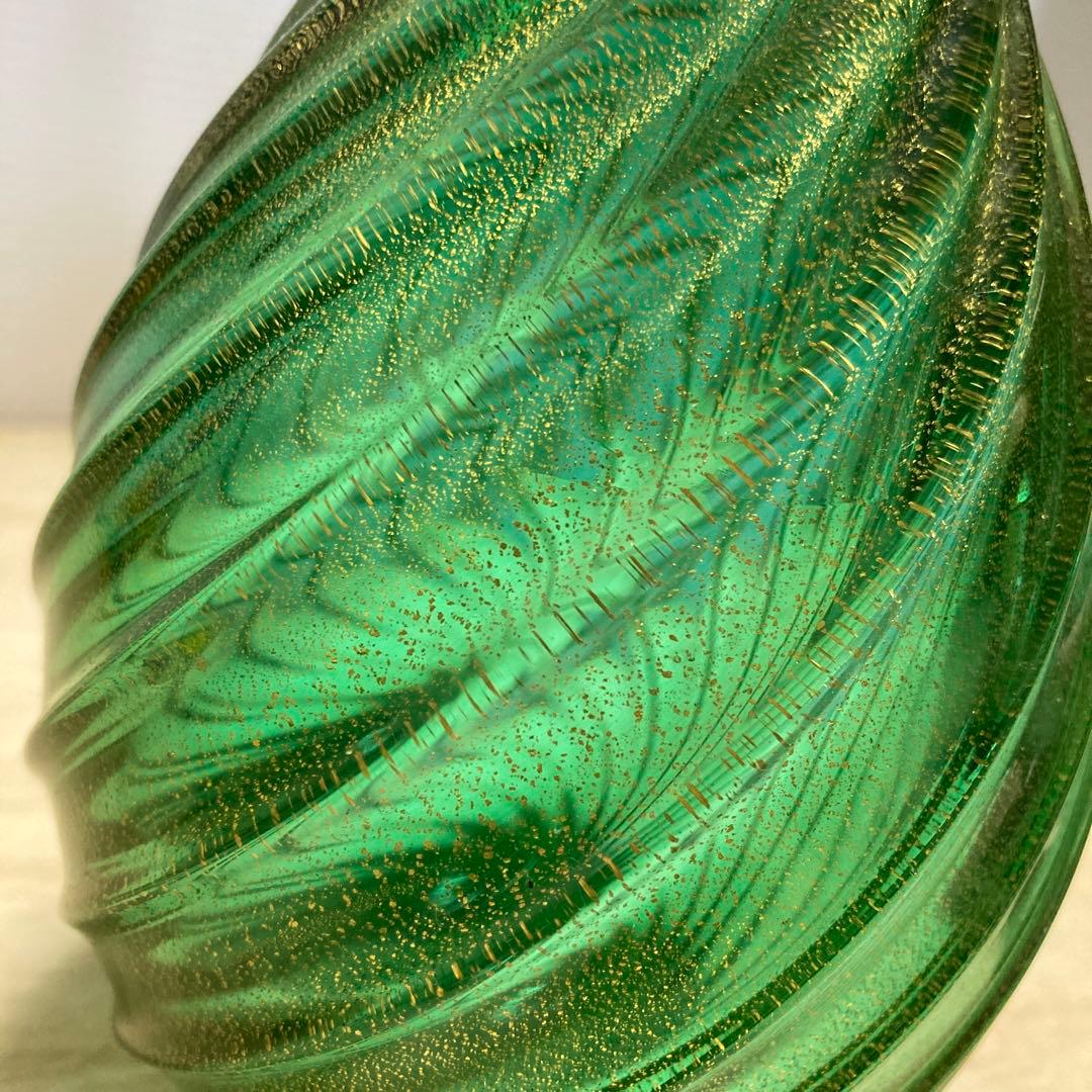 2F アルキメーデ・セグーゾ ベネチアンガラス ムラーノガラス 花瓶 グリーン