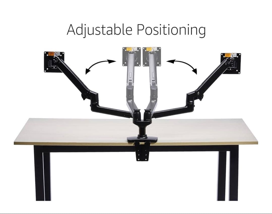 アマゾンベーシック☆Amazon Basics☆デュアルモニターアーム