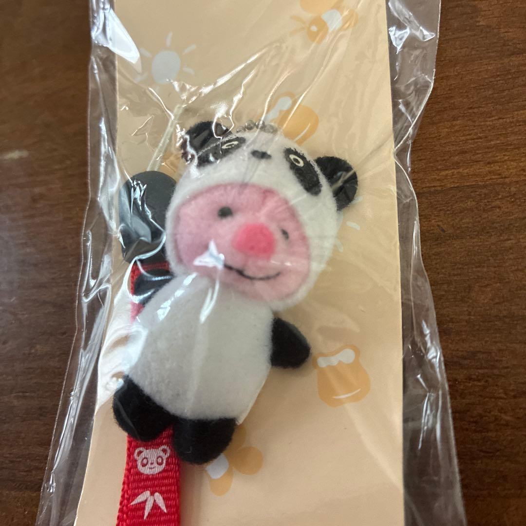 d*9様 ★激レア★ディズニーストア★パンダ着ぐるみ ピグレット★ストラップ★