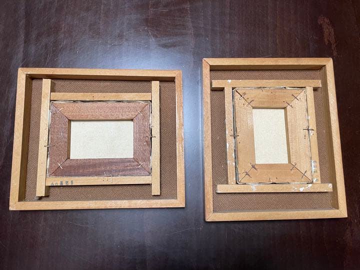 ブラジルミニ油絵2枚セット