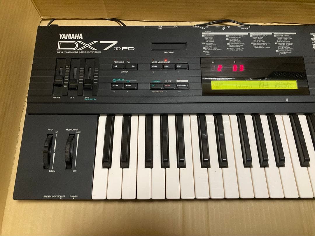 YAMAHA DX7Ⅱ-FD シンセサイザー キーボード ヤマハ 0802②