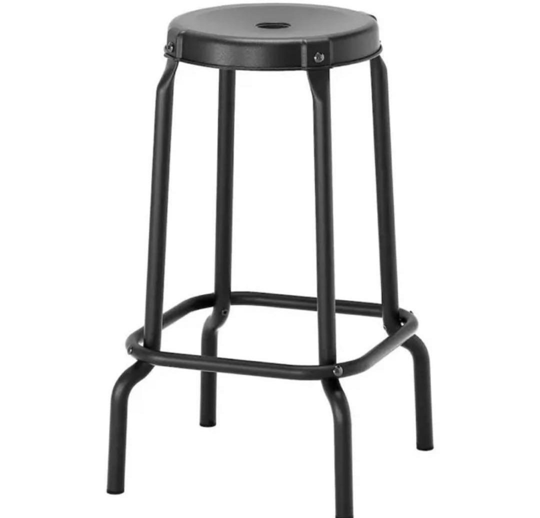 IKEA イケア ロースコグ カウンターチェア　ブラック　廃盤　2セット