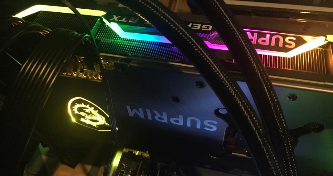 GeForce RTX 3080 Ti SUPRIM X 動作品