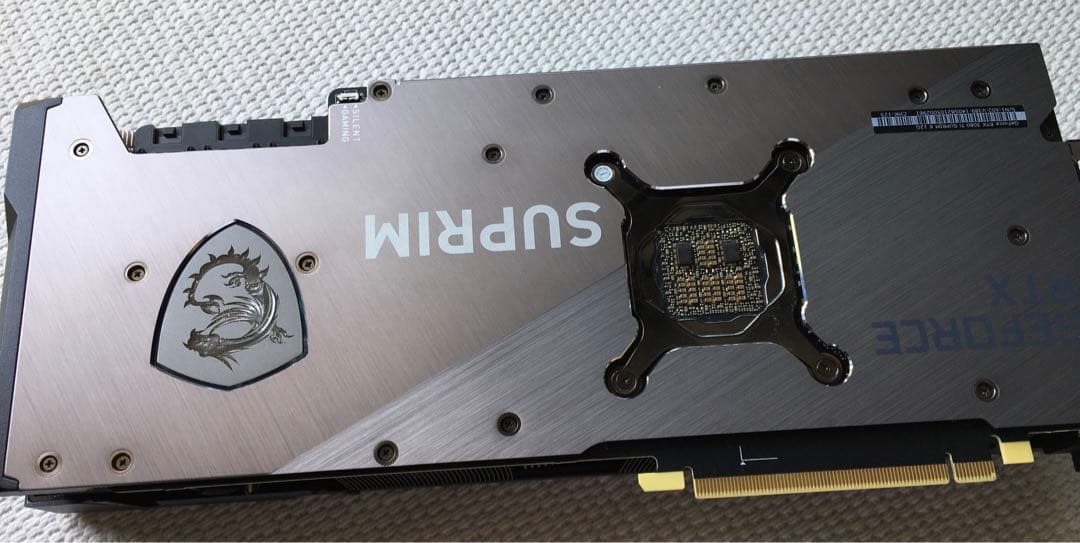 GeForce RTX 3080 Ti SUPRIM X 動作品