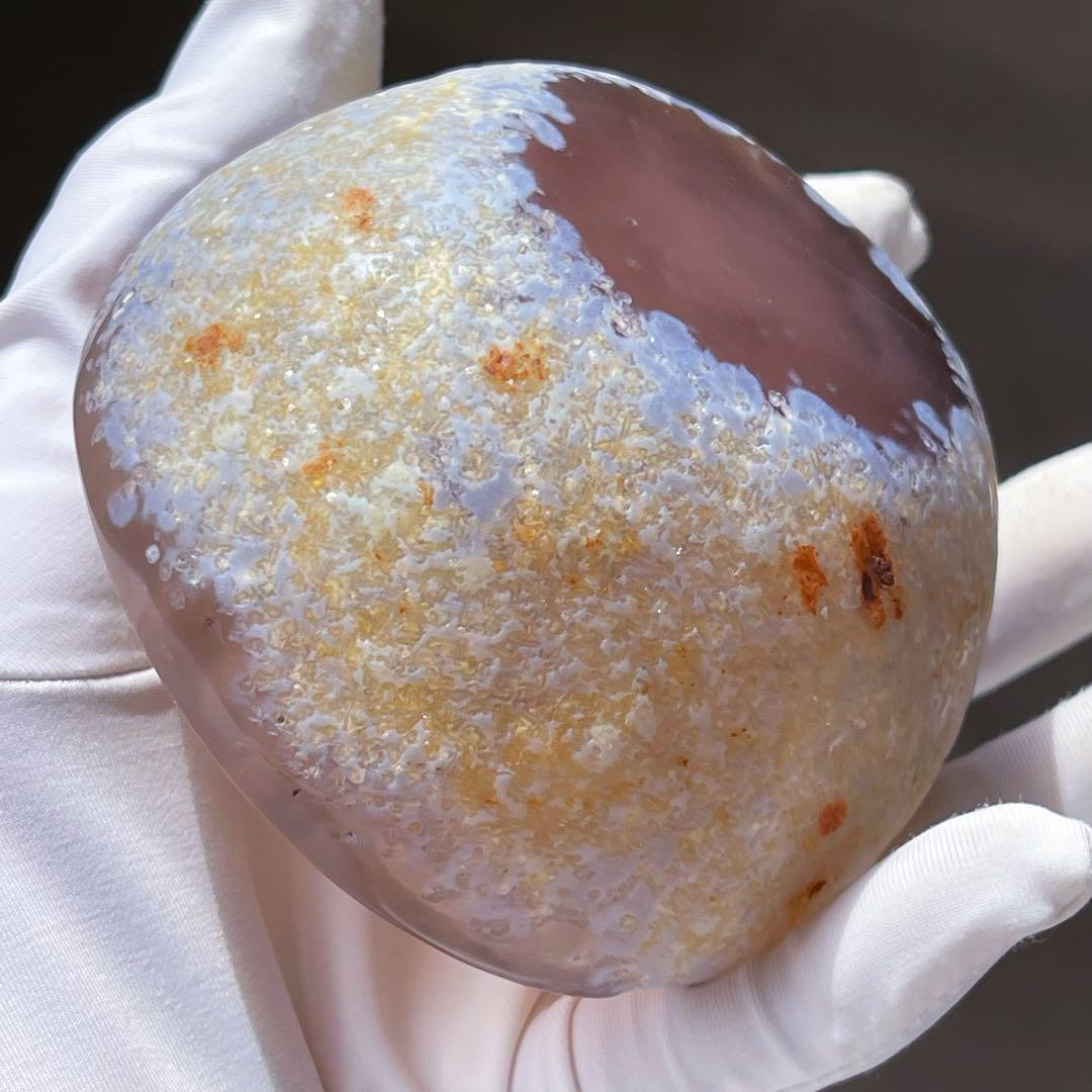 天然石★アゲート瑪瑙（メノウ ）希少！薄パープル♡ボウル♡コップ♡高透明度♡置物