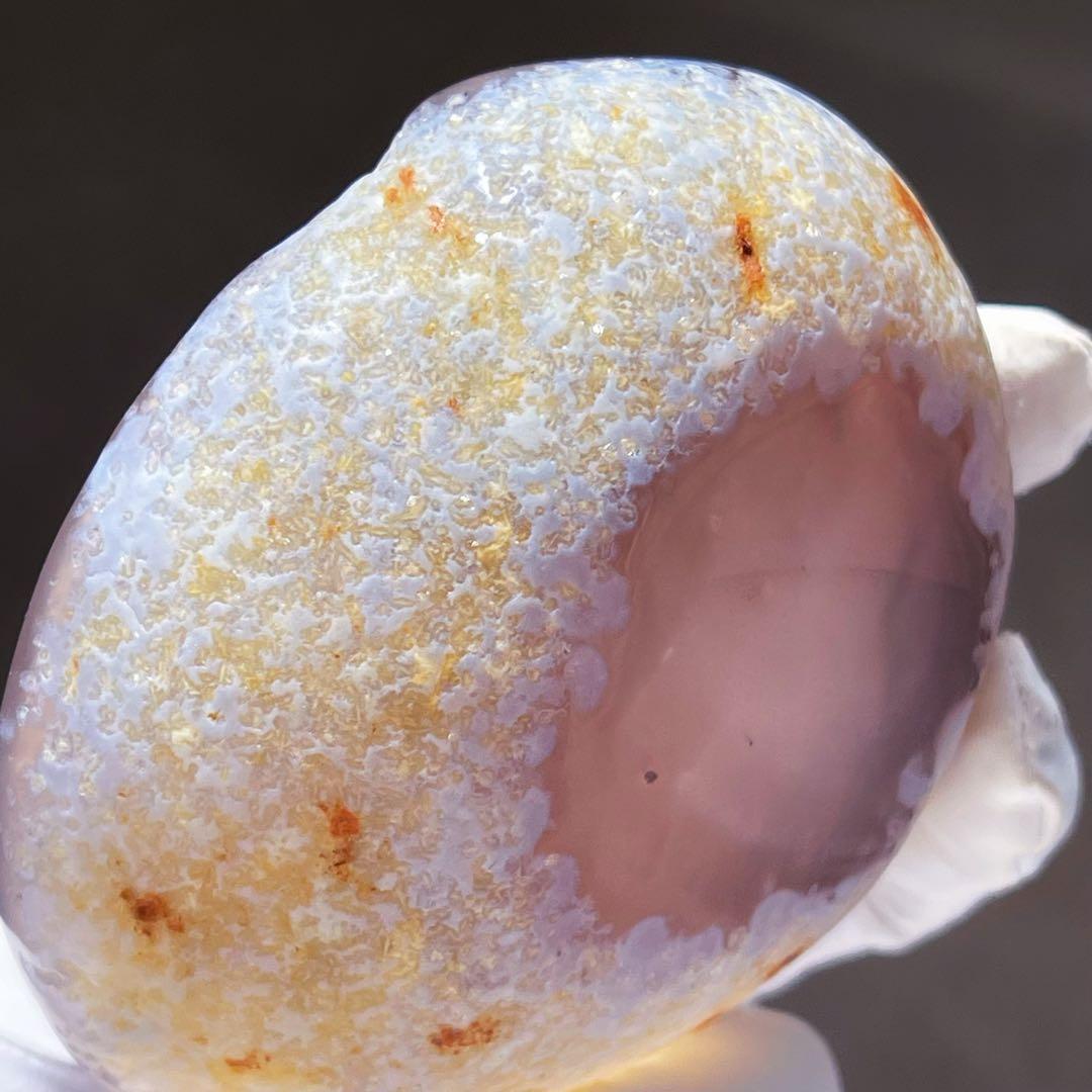 天然石★アゲート瑪瑙（メノウ ）希少！薄パープル♡ボウル♡コップ♡高透明度♡置物