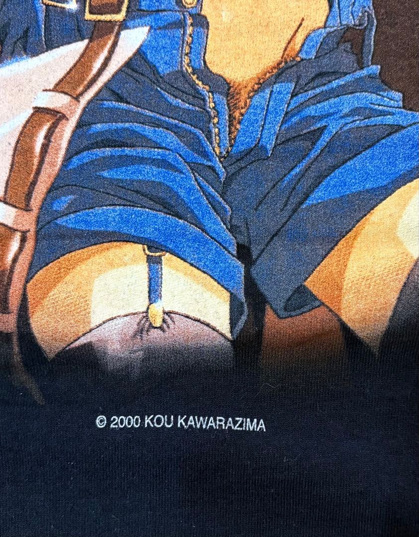 00s かわらじま晃 Tシャツ M ユーロ当時物 ヴィンテージ アニメT