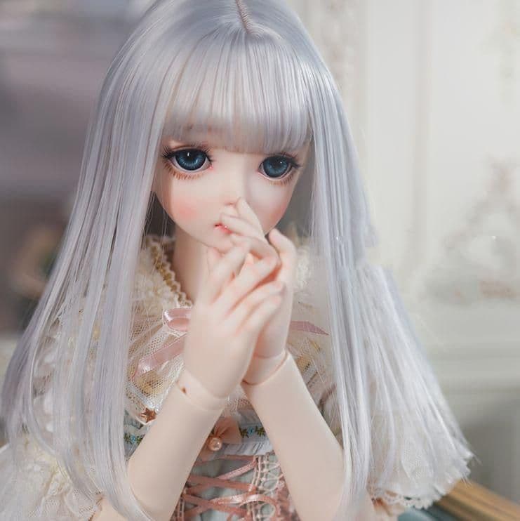 AS136 BJD 1/3 人形 ドール　用ウィッグ カツラ 耐熱 ハンドメイド