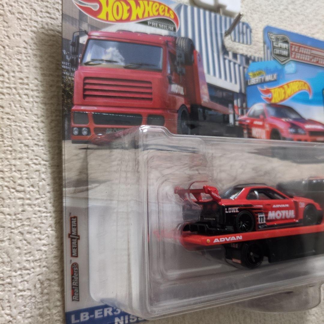 Hot Wheels LB-ER34 レッドミニカーとトラックセット
