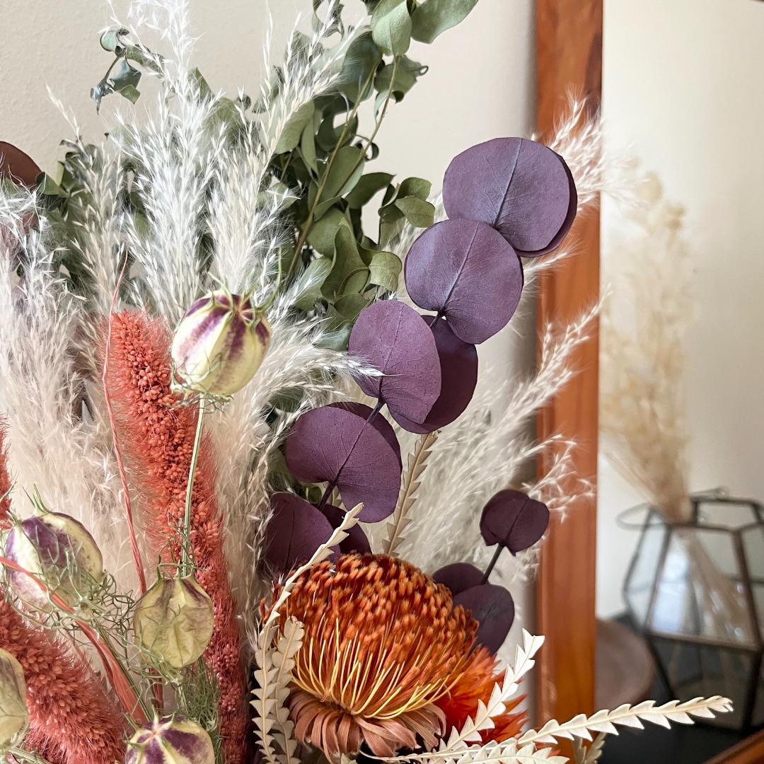 イチゴジャムさま専用　重なるオレンジの彩りスワッグ（ブーケ） L