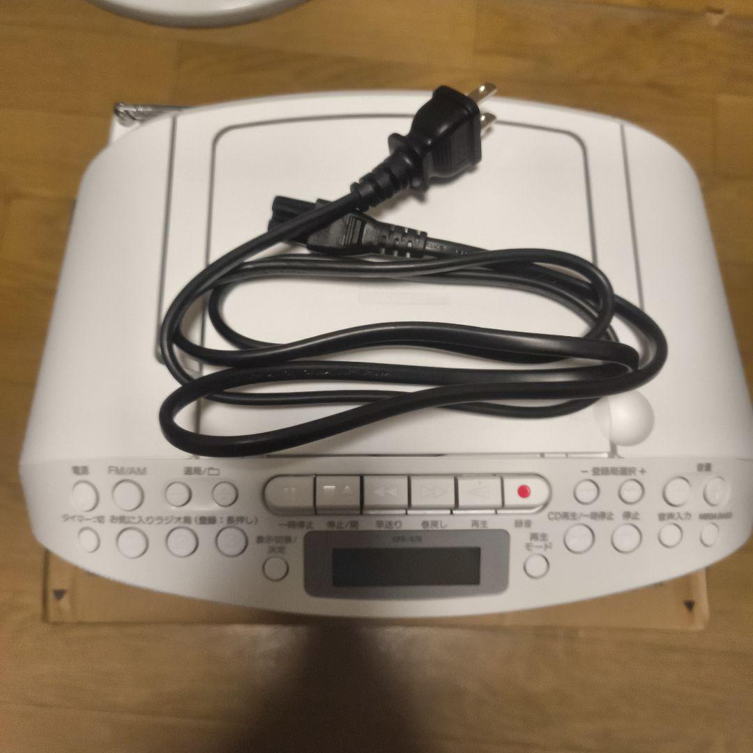ソニー AUX CDラジカセ レコーダー CFD-S70 ホワイト